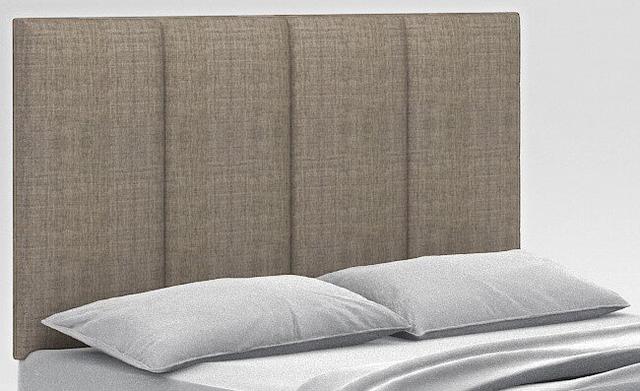 Renly Upholstered Headboard Wade Logan Upholstery: Linen Sand, Mattress Size: Super King (6') on Productcaster.