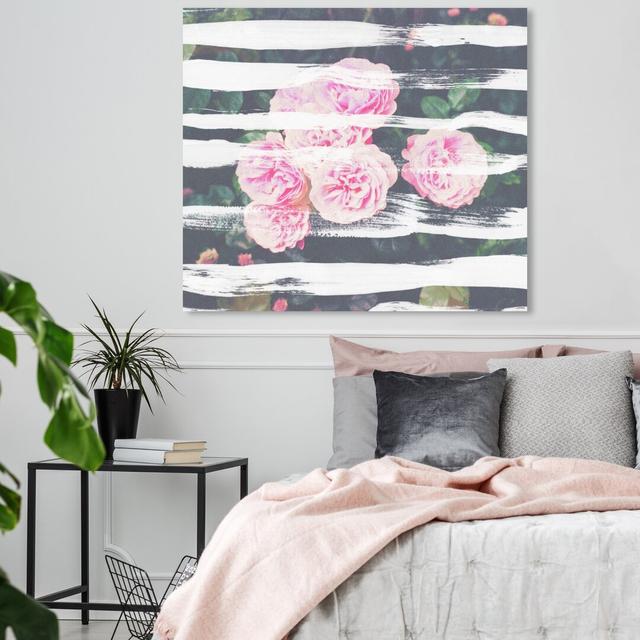 Blooming Strokes by Oliver Gal - Wrapped Canvas Print East Urban Home Size: 91.4 cm H x 114.3 cm W on Productcaster.