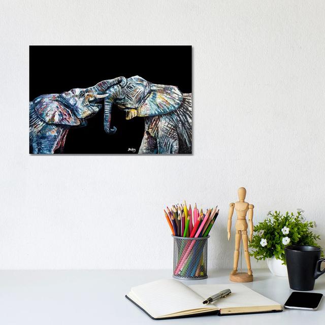 Bahati & Bashasha, Black Background by Becksy - Wrapped Canvas Print Latitude Vive Size: 20.32cm H x 30.48cm W x 1.91cm D on Productcaster.