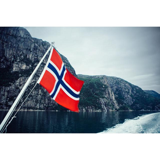 Norwegian Flag by Svetikd - No Frame Art Prints on Canvas 17 Stories Size: 81cm H x 122cm W on Productcaster.