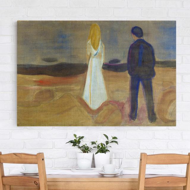 Leinwandbild Two People: The Lonely Ones von Edvard Munch East Urban Home Größe: 90 L x 60 B on Productcaster.