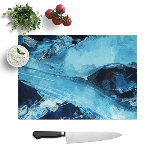 Tempered Glass My Kind Chopping Board East Urban Home Size: 39 cm W x 28.5 cm L on Productcaster.