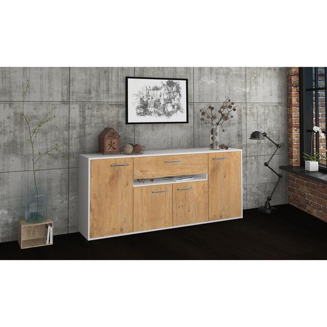 180cm Wide 1 Drawer Borough Wharf Colour: Oak/White on Productcaster.