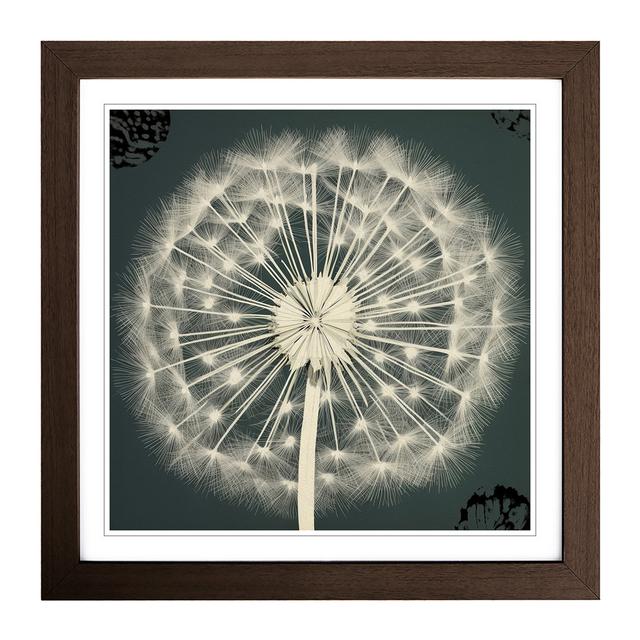 Dandelion Bauhaus No.6 - Single Picture Frame Art Prints on Wood Marlow Home Co. Format: Walnut on Productcaster.