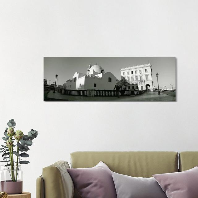 Low Angle View Of A Mosque - Wrapped Canvas Panoramic Print Ebern Designs Size: 16cm H x 48cm W x 2cm D on Productcaster.