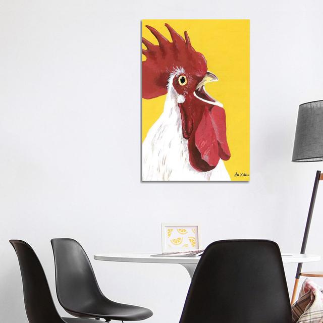 Rooster Ralph by Hippie Hound Studios - Wrapped Canvas Print ClassicLiving Size: 101.6cm H x 66.04cm W x 1.9cm D on Productcaster.