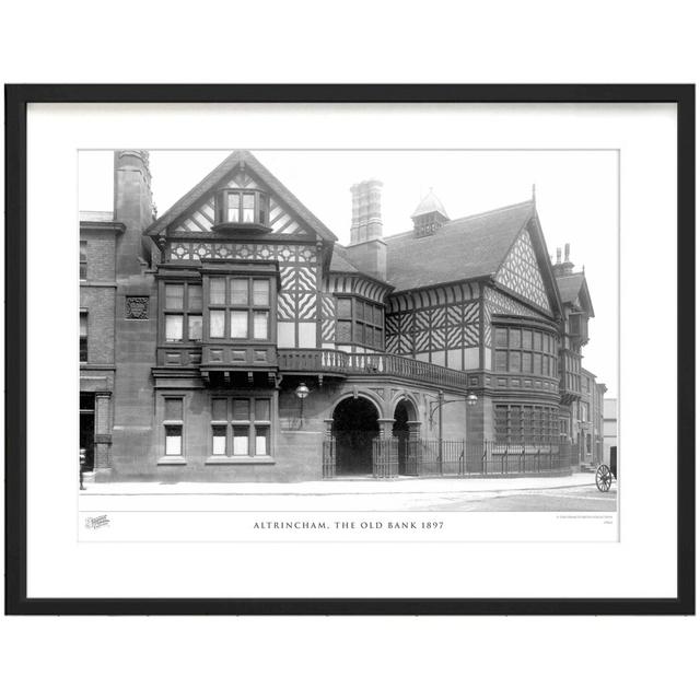 Altrincham, The Old Bank 1897 by Francis Frith - Single Picture Frame Print The Francis Frith Collection Size: 40cm H x 50cm W x 2.3cm D on Productcaster.