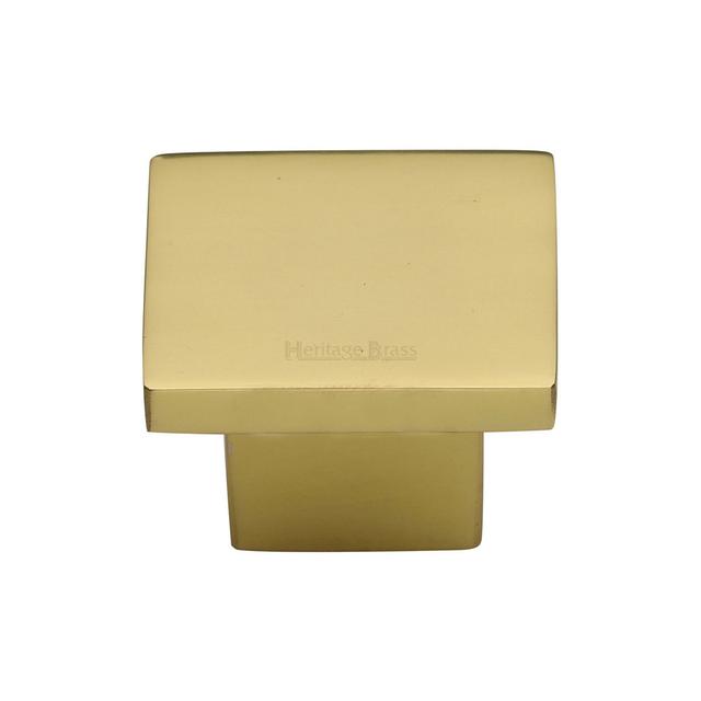 Cabinet Classic Square Knob Heritage Brass Size: 2.6cm H x 3.2cm W x 3.2cm D on Productcaster.