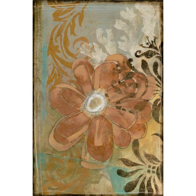 Floral Abstraction I by Jennifer Goldberger - Wrapped Canvas Painting Rosalind Wheeler Size: 76cm H x 51cm W on Productcaster.