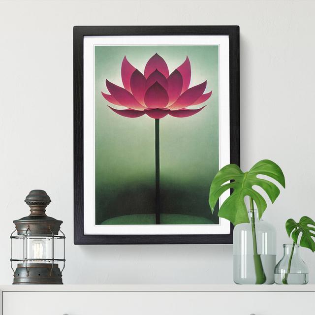 Lotus Flower - Single Picture Frame Print ClassicLiving Size: 46cm H x 34cm W x 2cm D, Frame Option: Oak on Productcaster.