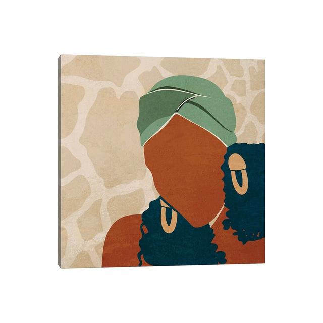 Head Wrap No. 1 by Domonique Brown - Print on Canvas 17 Stories Format: Wrapped Canvas, Size: 30.48cm H x 30.48cm W x 1.91cm D on Productcaster.