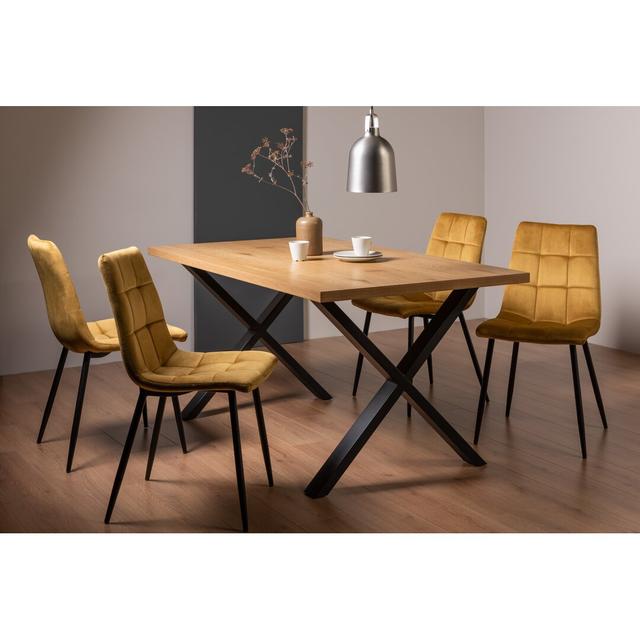 4 - Person Dining Set Bentley Designs Colour (Chair): Mustard on Productcaster.