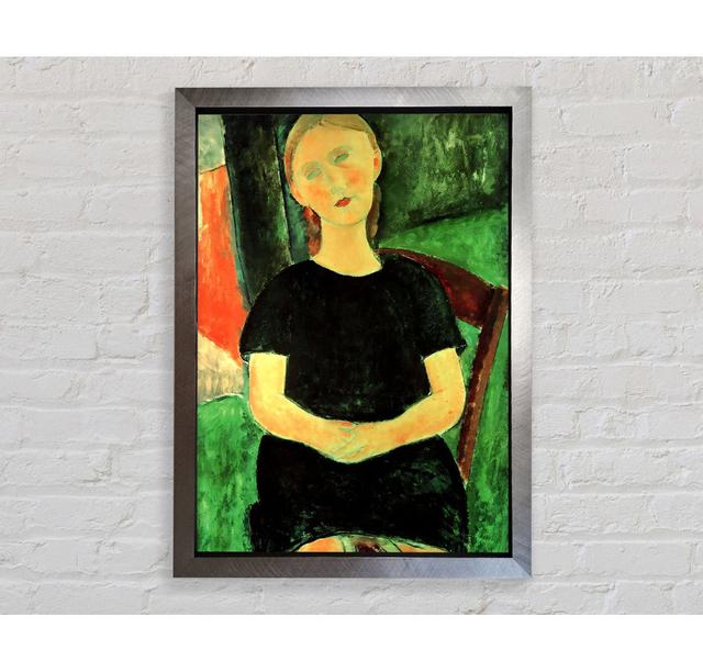 Sitting Girl by Amedeo Modigliani - Single Picture Frame Art Prints Bright Star Size: 59.7cm H x 42cm W x 3.4cm D on Productcaster.