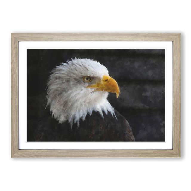 Bald Eagle Vol.2 - Picture Frame Painting East Urban Home Size: 48cm H x 65cm W x 2cm D, Frame Option: Oak Framed on Productcaster.