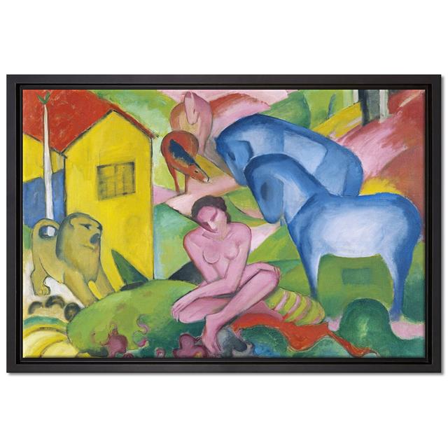 Gerahmtes Leinwandbild The Dream von Franz Marc Sommerallee Maße: 45 cm H x 65 cm B x 2,5 cm T on Productcaster.