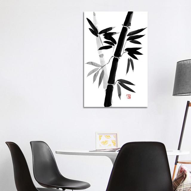 Black Bamboo by Péchane - Wrapped Canvas Painting 17 Stories Size: 101.6cm H x 66.04cm W x 1.91cm D on Productcaster.