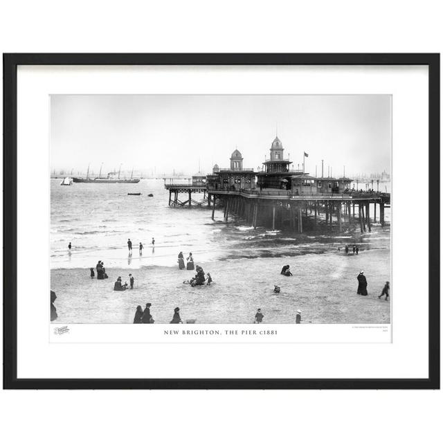 New Brighton, The Pier C1881 by Francis Frith - Single Picture Frame Print The Francis Frith Collection Size: 60cm H x 80cm W x 2.3cm D on Productcaster.