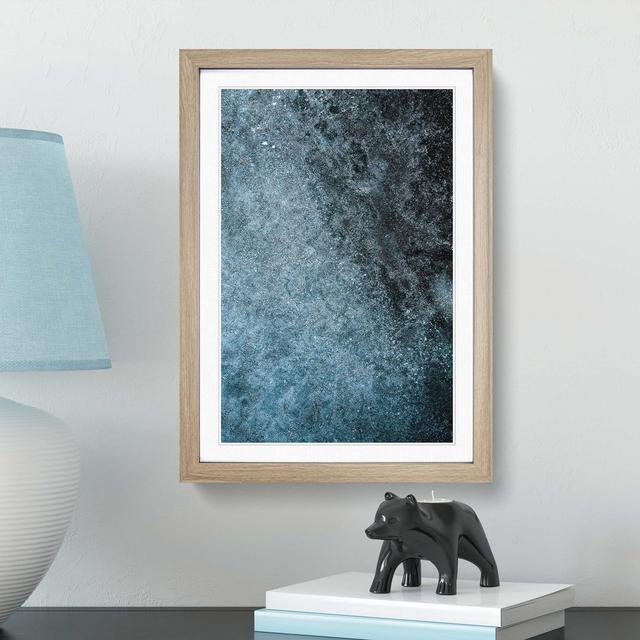 Speckles of Midnight in Abstract - Picture Frame Graphic Art Print East Urban Home Size: 65cm H x 48cm W x 2cm D, Frame Option: Oak Framed on Productcaster.