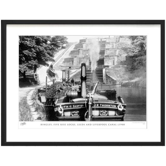 'Bingley, Five Rise Locks, Leeds and Liverpool Canal C1900' - Picture Frame Photograph Print on Paper The Francis Frith Collection Size: 28cm H x 36cm on Productcaster.