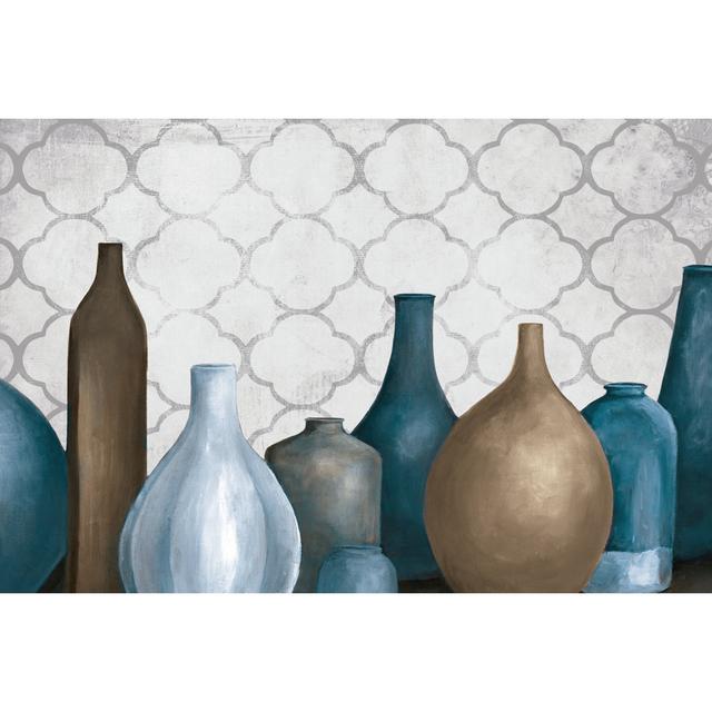 Line of Pots - Wrapped Canvas Art Prints Marlow Home Co. Size: 30cm H x 46cm W x 3.8cm D on Productcaster.