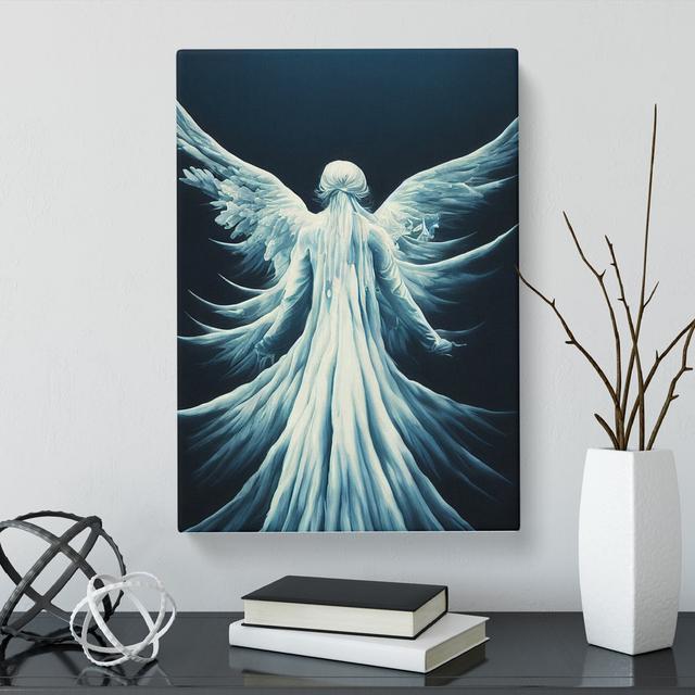 Erfried Dripping Angel - Wrapped Canvas Print Marlow Home Co. Size: 76cm H x 50cm W x 3cm D on Productcaster.