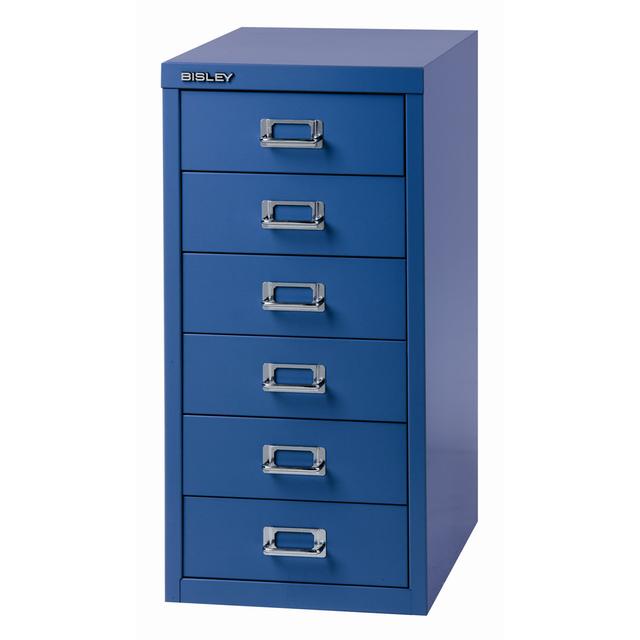 Schubladenschrank "Basis" Bisley Farbe: Silber, Anzahl der Schubladen: 6 on Productcaster.