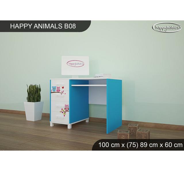 100 cm Schreibtisch W Happy Babies Grundfarbe: Blau on Productcaster.