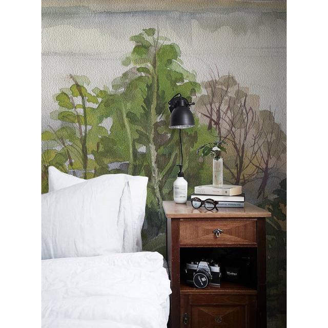 Traskwood 1.52m x 1.04m Matte Mural ClassicLiving Size: 250 x 104cm on Productcaster.