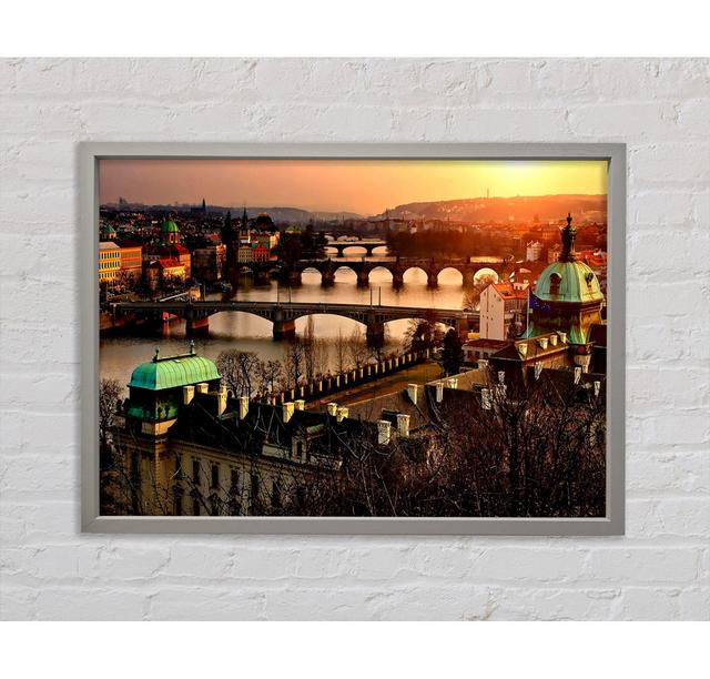 Czech Republic Scenery Framed Print Ebern Designs Size: 84.1cm H x 118.9cm W x 3.3cm D, Fomat: Light Gray Framed Canvas on Productcaster.