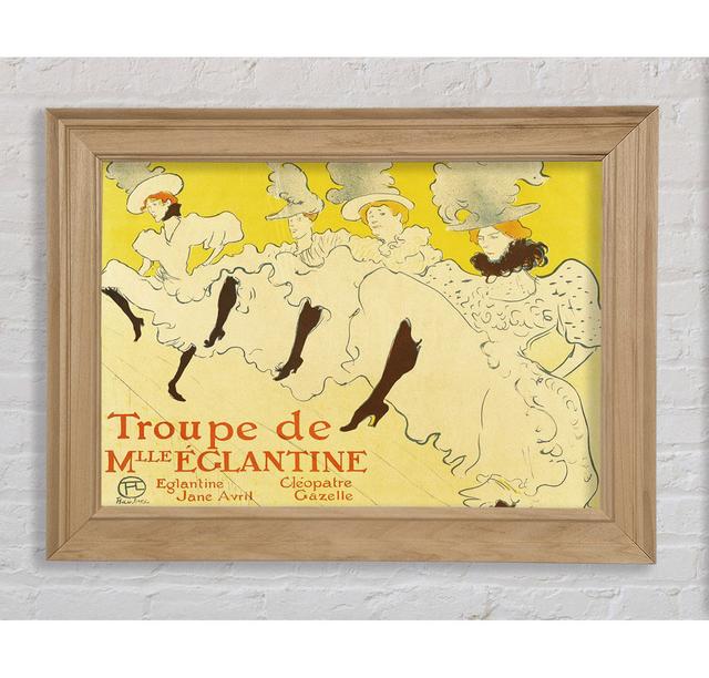 Toulouse Lautrec La Troup De Mlle Elegant Poster - Single Picture Frame Art Prints Bright Star Size: 59.7cm H x 84.1cm W x 8cm D on Productcaster.