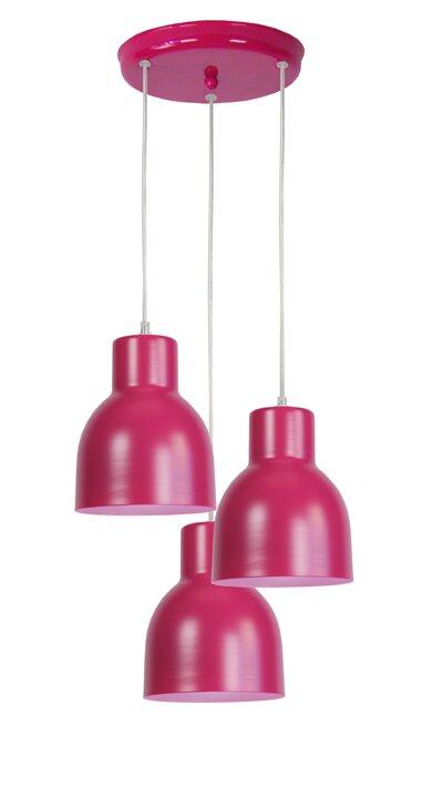 Oswald 3 - Light Cluster Pendant Norden Home Finish: Purple on Productcaster.