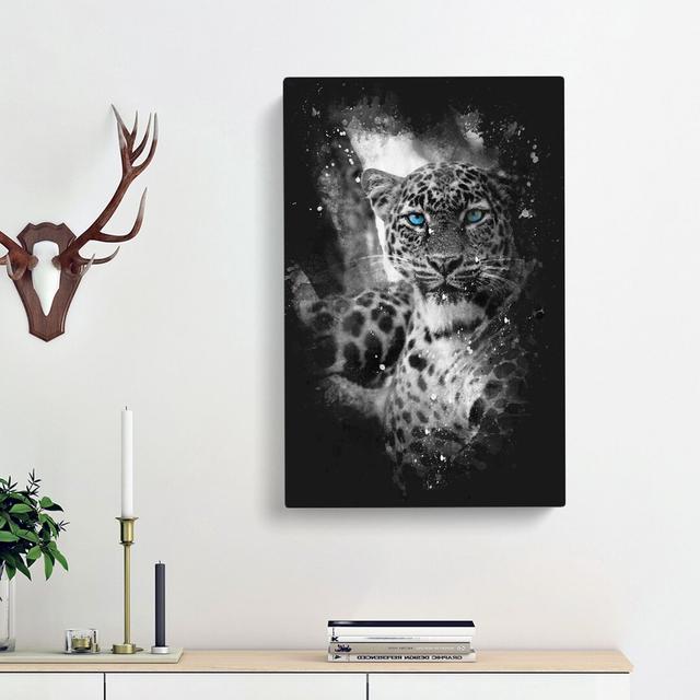 Bright Eyed Leopard - Wrapped Canvas Graphic Art Print East Urban Home Size: 50cm H x 35cm W x 3cm D on Productcaster.