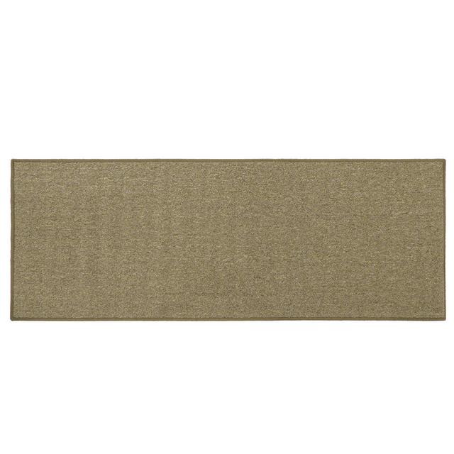 Non-Slip Indoor Door Mat JVL Colour: Brown, Mat Size: Rectangle W57 x L150 cm on Productcaster.