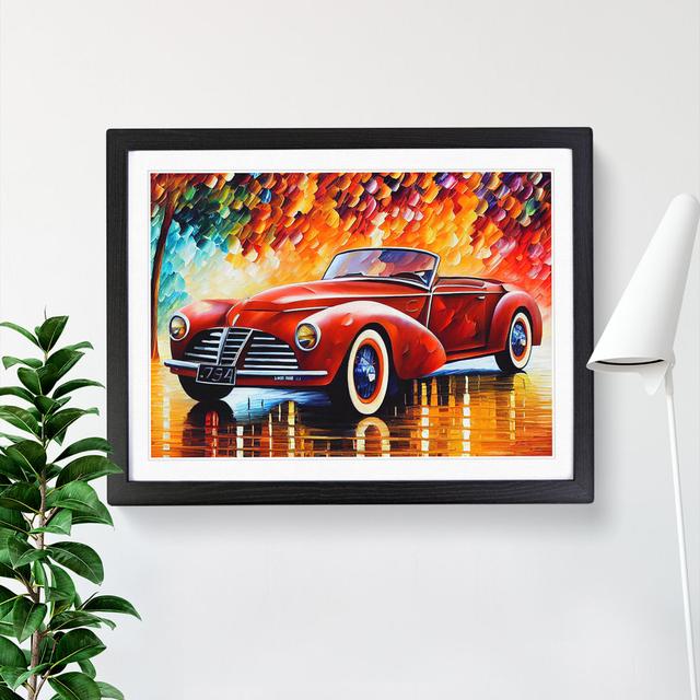 Painted Classic Car Vol.2 - Picture Frame Graphic Art Marlow Home Co. Frame Colour: Black, Size: 25cm H x 34cm W x 2cm D on Productcaster.