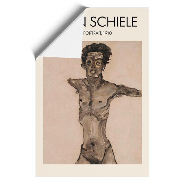 Self Portrait Vol.9 by Egon Schiele - Unframed Graphic Art East Urban Home Size: 59cm H x 42cm W x 0.1cm D on Productcaster.