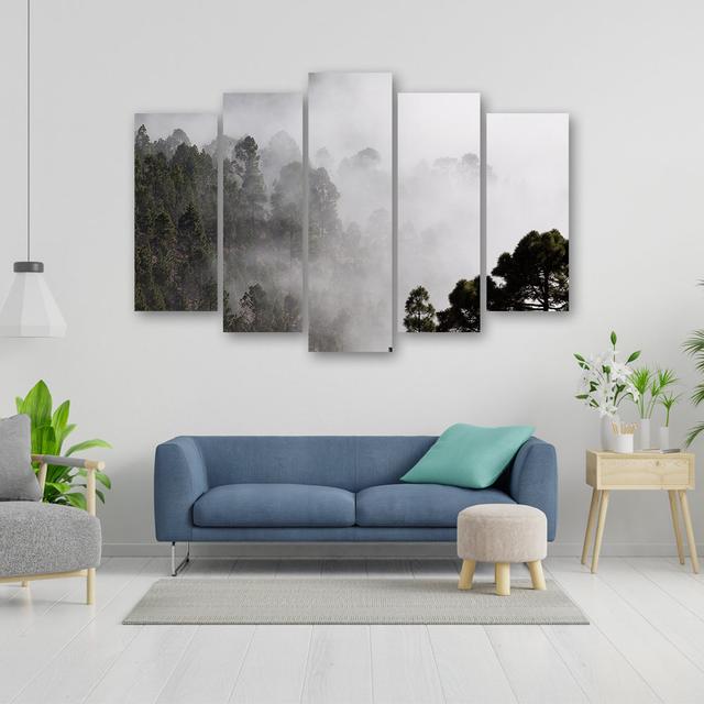 Canvas Print Forest In Fog Union Rustic Size: 100cm H x 150cm W on Productcaster.