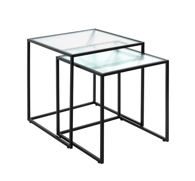 Ackworth Glass Top Frame Nest Of Tables Latitude Run on Productcaster.