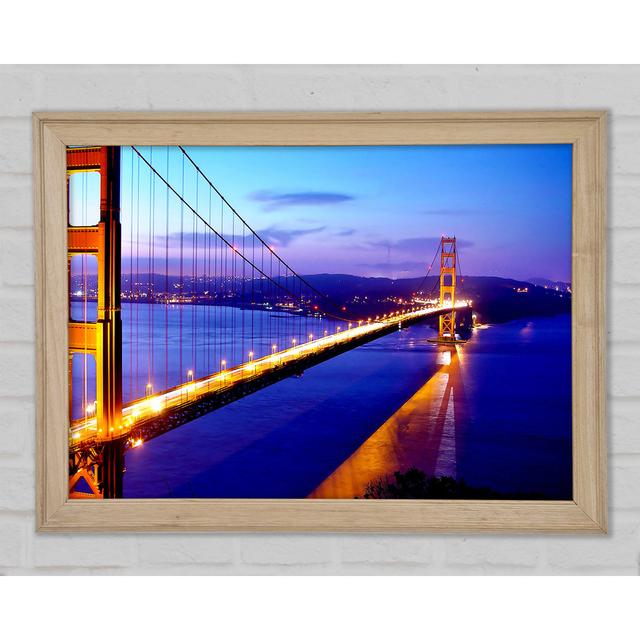 San Francisco Bridge Afar - Single Picture Frame Art Prints Brayden Studio Size: 29.7cm H x 42cm W x 1.5cm D on Productcaster.