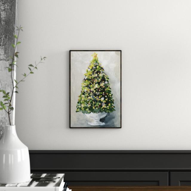 'Christmas Tree 1' - Picture Frame Painting Print on Paper East Urban Home Format: White Frame, Size: 50.8cm H x 30.48cm W on Productcaster.