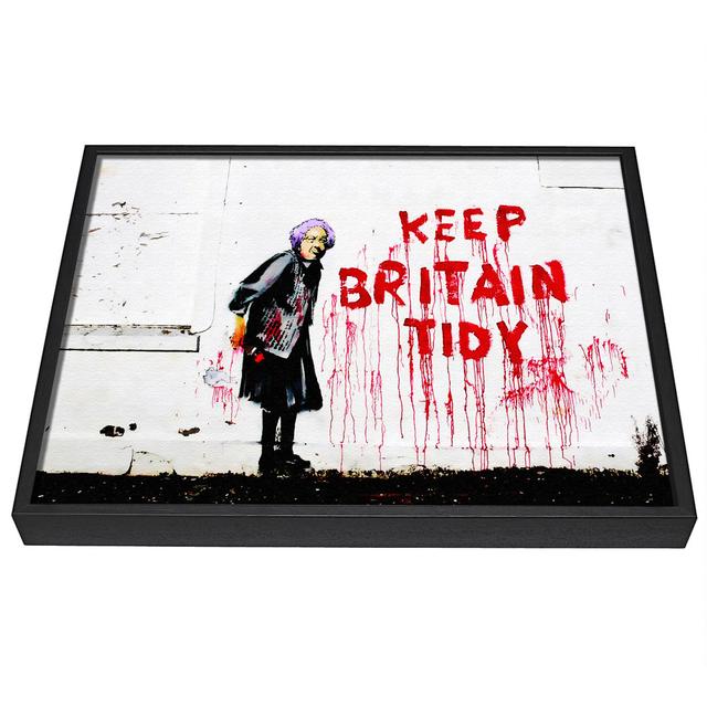 Keep Britain Tidy - Single Picture Frame Graphic Art on Canvas Maturi Größe: 35,6 cm H x 50,8 cm B x 10 cm T on Productcaster.