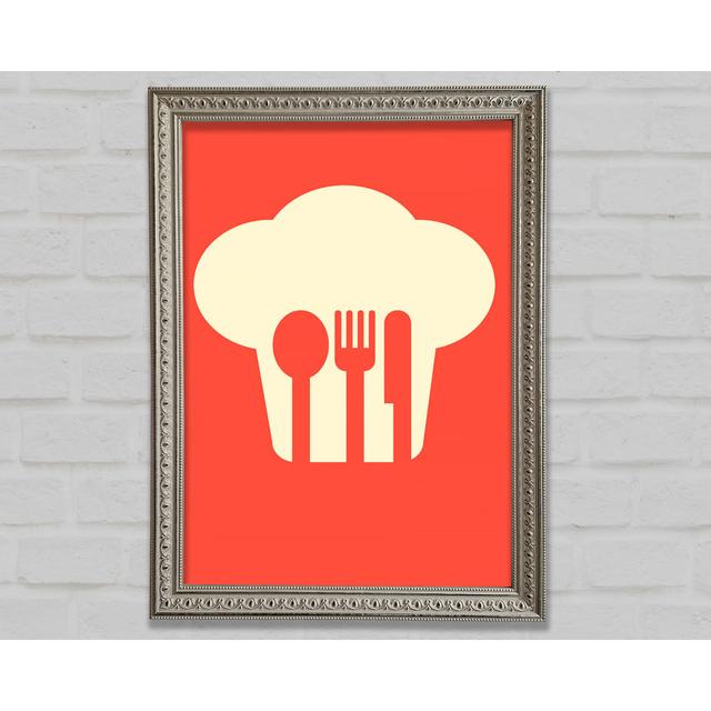 Chef Ready - Single Picture Frame Art Prints Ebern Designs Size: 29.7cm H x 21cm W on Productcaster.