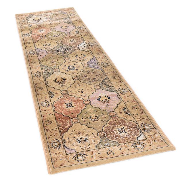 Gabiro Beige Rug Theko Rug Size: Runner 80 x 300cm on Productcaster.