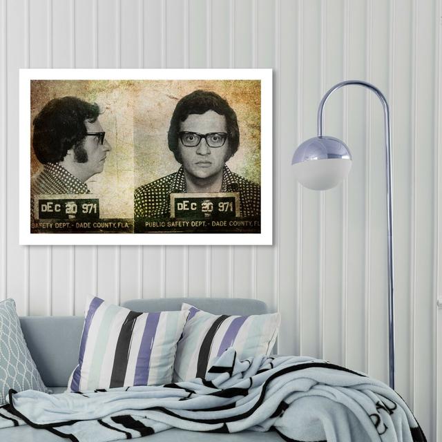 'Larry King Mugshot' Graphic Art Print on Canvas East Urban Home Size: 76.2 cm H x 114.3 cm W on Productcaster.