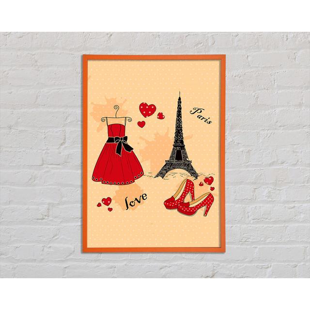 Mahaffie Paris With Love - Print Mercer41 Size: 84.1cm H x 59.7cm W x 2cm D on Productcaster.