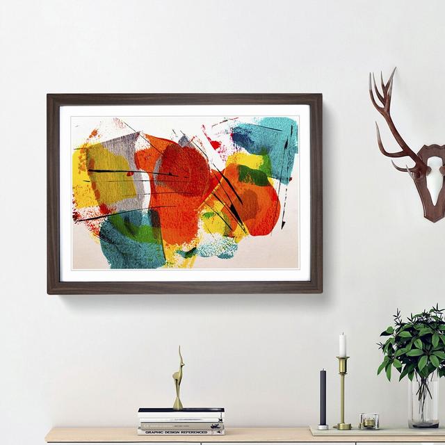 Abstract Art Painting Vol.479 by S.Johnson - Picture Frame Painting Print East Urban Home Frame Option: Walnut Framed, Size: 62cm H x 87cm W x 2cm D on Productcaster.