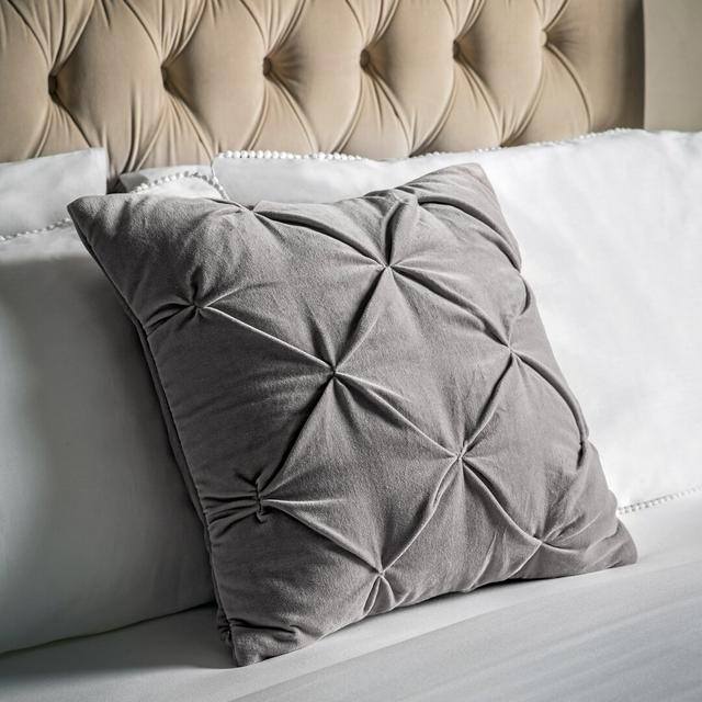 Opulent Velvet Cushion Mercer41 Colour: Neutral on Productcaster.