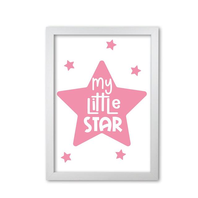 My Little Star - Print East Urban Home Format: White Grain Frame, Size: 42 cm H x 30 cm W x 5 cm D on Productcaster.