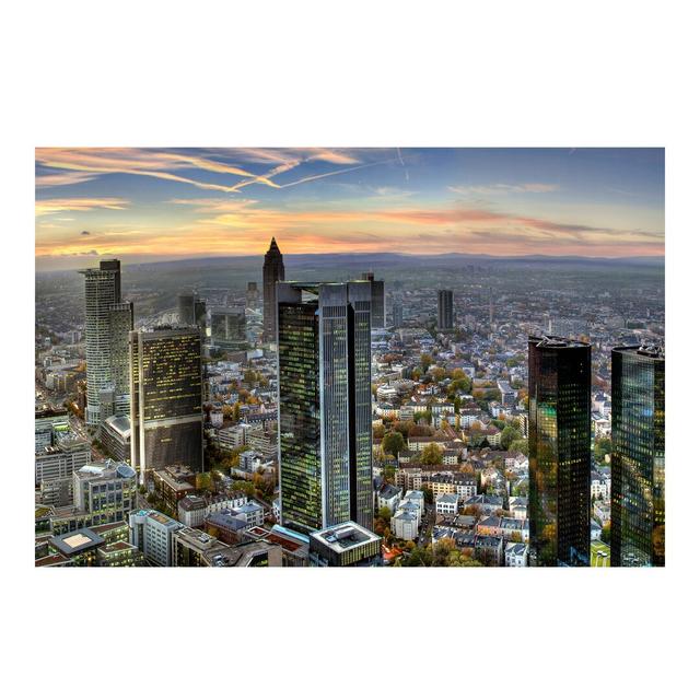 Skyline Mainhattan Frankfurt Semi-Gloss Wall Mural East Urban Home Size: 3.84m x 255cm on Productcaster.