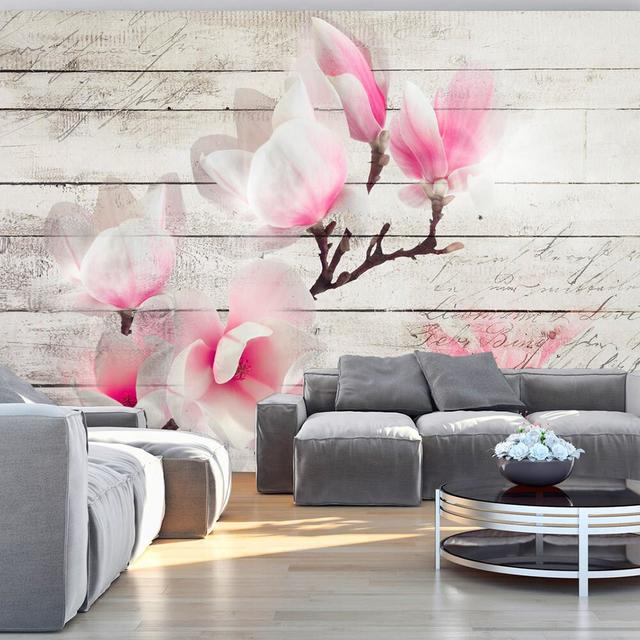 Gentleness of the Magnolia 2.80m x 400cm Wallpaper East Urban Home on Productcaster.