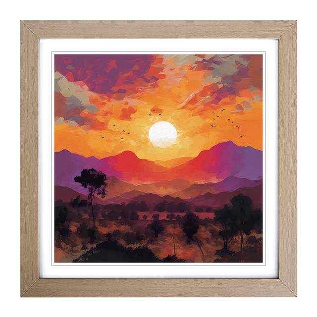 Sunset - Print Alpen Home Format: Oak on Productcaster.